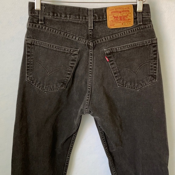 Levi’s 505 Black Regular Fit StraightLeg Jeans - Picture 5 of 11